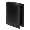 EL FORREST 933-67 RFID fekete férfi bőr pénztárca 10.5 x 13 x 3 cm