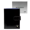 Rovicky N4L-RVT-2 RFID fekete-kék férfi bőr pénztárca 10 x 13.3 x 2.5 cm