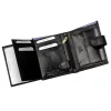 Rovicky N4L-RVT-2 RFID fekete-kék férfi bőr pénztárca 10 x 13.3 x 2.5 cm