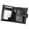 Rovicky N4L-RVT-2 RFID fekete-kék férfi bőr pénztárca 10 x 13.3 x 2.5 cm