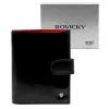Rovicky N4L-RVT-2 RFID fekete-piros férfi bőr pénztárca 10 x 13.3 x 2.5 cm