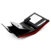 Rovicky N4L-RVT-2 RFID fekete-piros férfi bőr pénztárca 10 x 13.3 x 2.5 cm