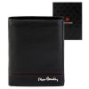 Pierre Cardin YS605 326 fekete-piros férfi bőr pénztárca 10 x 13 x 3 cm 