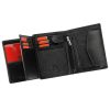 Pierre Cardin YS605 326 fekete-piros férfi bőr pénztárca 10 x 13 x 3 cm 