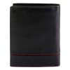 Pierre Cardin YS605 326 fekete-piros férfi bőr pénztárca 10 x 13 x 3 cm 