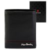 Pierre Cardin YS605 326 fekete-piros férfi bőr pénztárca 10 x 13 x 3 cm 