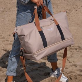 Peterson PTN 23145 bézs utazótáska 47 x 30 x 27 cm