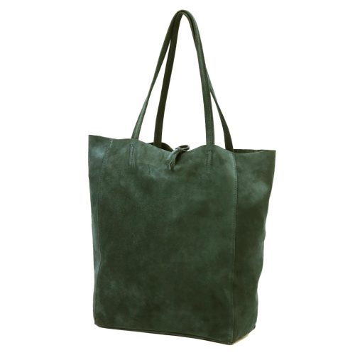 Patrizia 419-013-05 zöld női bőr válltáska 38 x 38 x 13 cm