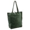 Patrizia 419-013-05 zöld női bőr válltáska 38 x 38 x 13 cm