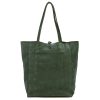 Patrizia 419-013-05 zöld női bőr válltáska 38 x 38 x 13 cm
