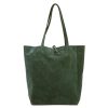 Patrizia 419-013-05 zöld női bőr válltáska 38 x 38 x 13 cm