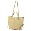 Luka 24-082 D bézs női bőr válltáska, oldaltáska 43 x 30 x 13 cm 