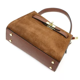   Luka 24-086 konyak női bőr kézitáska, válltáska 25.5 x 18 x 11 cm