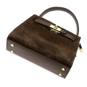   Luka 24-086 barna női bőr kézitáska, válltáska 25.5 x 18 x 11 cm