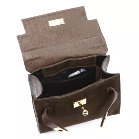   Luka 24-088 barna női bőr kézitáska, válltáska 23 x 18 x 12 cm