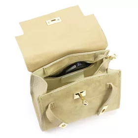  Luka 24-088 bézs női bőr kézitáska, válltáska 23 x 18 x 12 cm