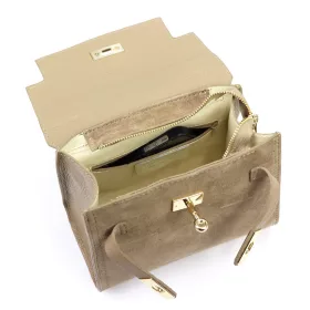   Luka 24-088 drapp női bőr kézitáska, válltáska 23 x 18 x 12 cm