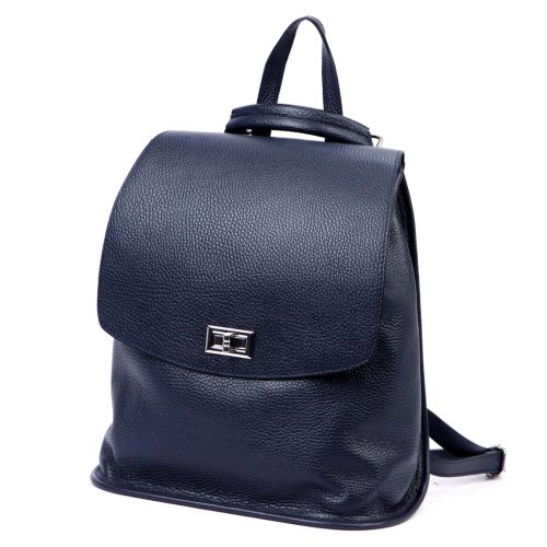 Luka 24-075 sötétkék női bőr hátizsák 31 x 29 x 12 cm 