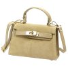Luka 24-089 bézs női bőr kézitáska, válltáska 21 x 14 x 8 cm