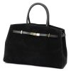 Luka 24-084 fekete női bőr shopper táska, oldaltáska 41 x 28 x 16 cm 