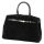Luka 24-084 fekete női bőr shopper táska, oldaltáska 41 x 28 x 16 cm 
