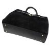 Luka 24-084 fekete női bőr shopper táska, oldaltáska 41 x 28 x 16 cm 