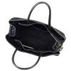 Luka 24-084 fekete női bőr shopper táska, oldaltáska 41 x 28 x 16 cm 