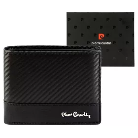   Pierre Cardin YS607 324 fekete férfi bőr pénztárca 12 x 10 x 3 cm