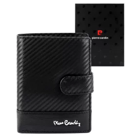  Pierre Cardin YS607 326A fekete férfi bőr pénztárca 10.5 x 13 x 3 cm
