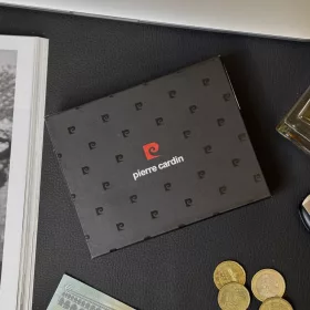   Pierre Cardin YS607 8825 fekete férfi bőr pénztárca 11 x 9 x 2 cm