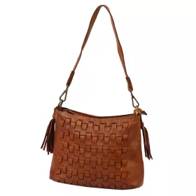 VS 040 barna női bőr válltáska 29 x 22 x 12 cm