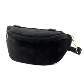   Luka 24-091 fekete női bőr crossbody, oldaltáska 35 x 15 x 11 cm