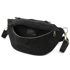   Luka 24-091 fekete női bőr crossbody, oldaltáska 35 x 15 x 11 cm