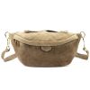 Luka 24-091 drapp női bőr oldaltáska, crossbody 35 x 15 x 11 cm 
