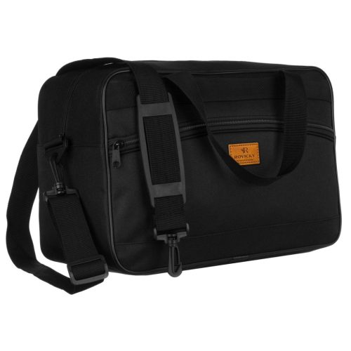Rovicky R-TL15608 BLK fekete, Wizzair, Ryanair utazótáska, kézipoggyász 40 X 25 X 20 cm