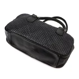   VS 042 fekete női bőr válltáska, oldaltáska 37 x 19 x 11 cm