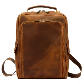   Florence 2004 MH barna női marhabőr hátizsák 28 x 36 x 11 cm