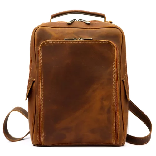 Florence 2004 MH barna női marhabőr hátizsák 28 x 36 x 11 cm