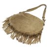 Luka 24-093 taupe női velúr bőr bőr kézitáska 35 x 27 x 8 cm