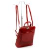 Patrizia 518-014 piros női marhabőr hátizsák 25 x 28 x 9 cm