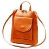 Patrizia 518-014 barna női marhabőr hátizsák 25 x 28 x 9 cm