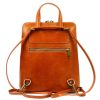 Patrizia 518-014 barna női marhabőr hátizsák 25 x 28 x 9 cm