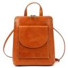 Patrizia 518-014 barna női marhabőr hátizsák 25 x 28 x 9 cm
