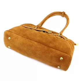 Luka 24-074 konyak női bőr válltáska 38 x 24 x 12 cm