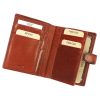 EL FORREST 703-29 RFID barna férfi marhabőr pénztárca 10 x 13 x 3 cm