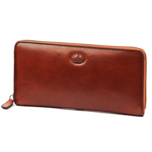 EL FORREST 833-29 RFID barna férfi marhabőr pénztárca 19.5 x 9.5 x 2.2 cm
