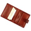 EL FORREST 874-29 RFID barna férfi marhabőr pénztárca 9.5 x 10 x 2.5 cm