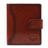 EL FORREST 874-29 RFID barna férfi marhabőr pénztárca 9.5 x 10 x 2.5 cm