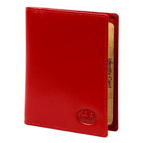 EL FORREST 876-47 RFID piros férfi marhabőr irattartó 9.5 x 12.3 x 1 cm