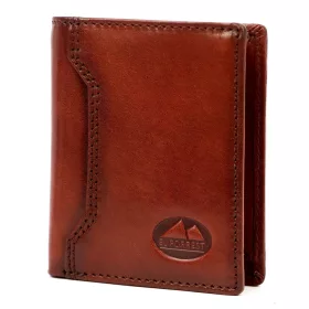   EL FORREST 992-29 RFID konyak férfi bőr pénztárca 8 x 10 x 2.2 cm
